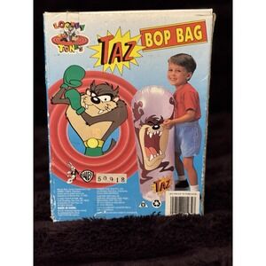 Vintage 1995 Taz Bop Bag Toy - ORIGINAL SEALED‎ RARE!!